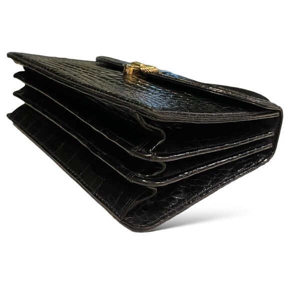 GUCCI Vintage SUPER RARE Crocodile Top Handle STUNNING Bag - Picture 12 of 16